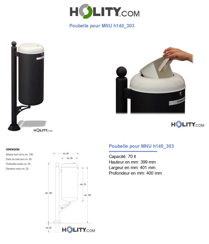 Poubelle pour MNU h140_303