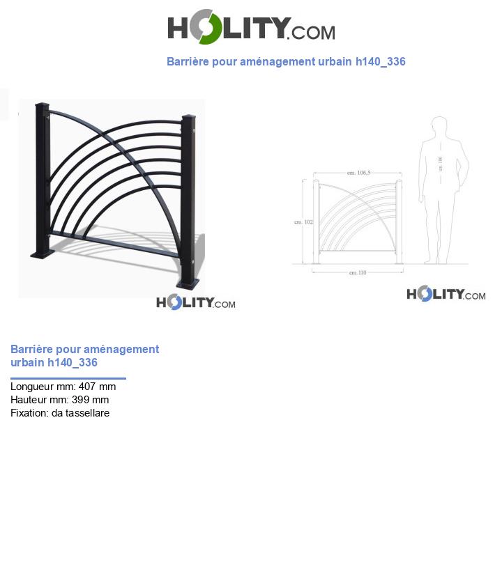 Barrière pour aménagement urbain h140_336