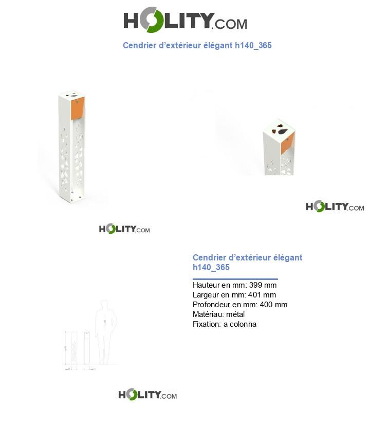 Cendrier d’extérieur élégant h140_365