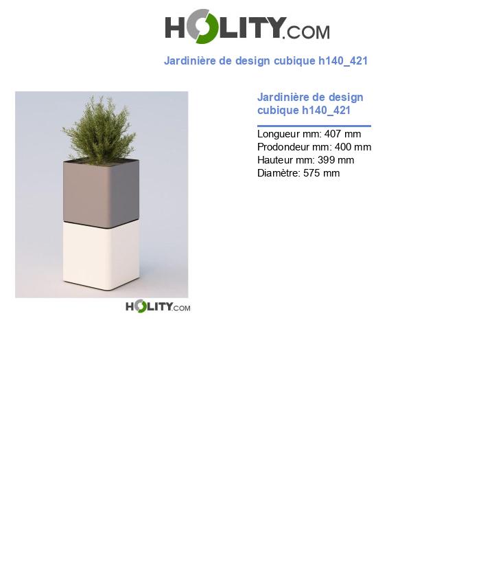Jardinière de design cubique h140_421