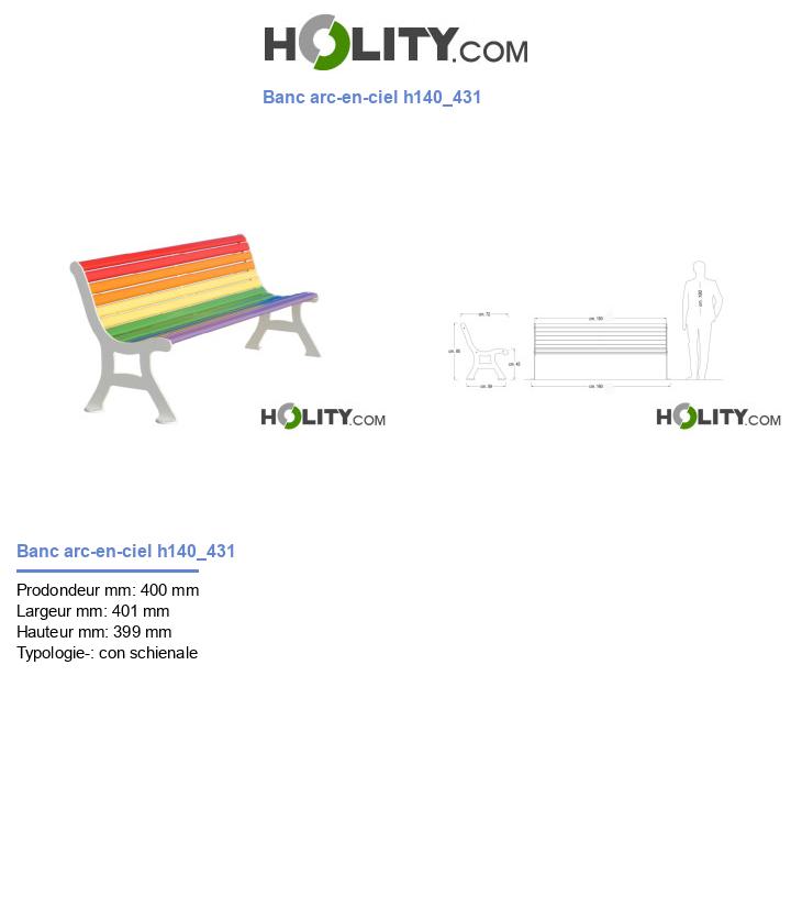 Banc arc-en-ciel h140_431