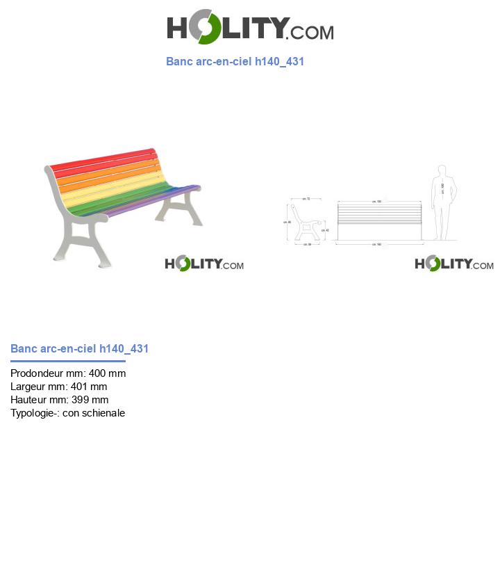 Banc arc-en-ciel h140_431