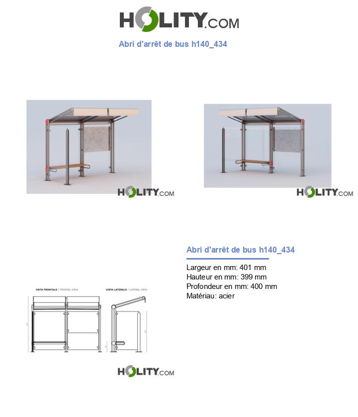 Abri d'arrêt de bus h140_434