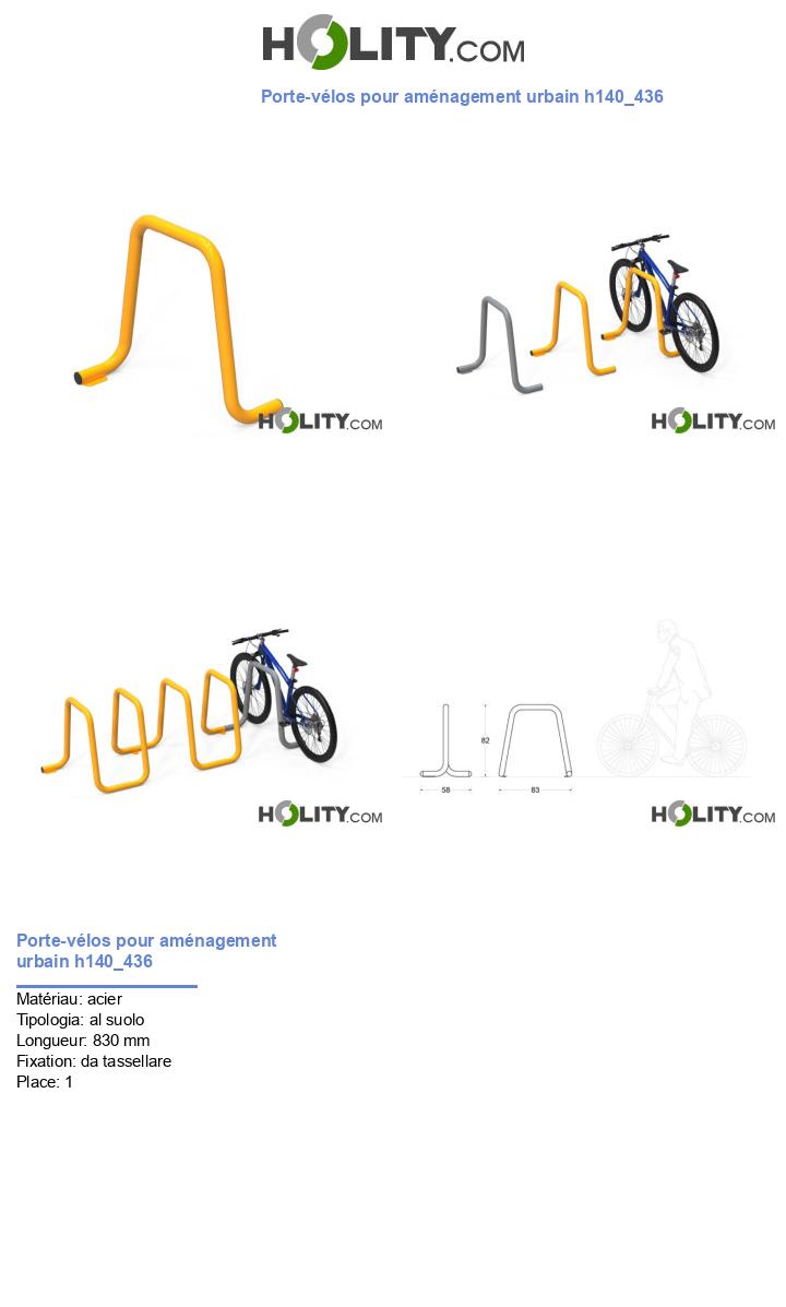 Porte-vélos pour aménagement urbain h140_436