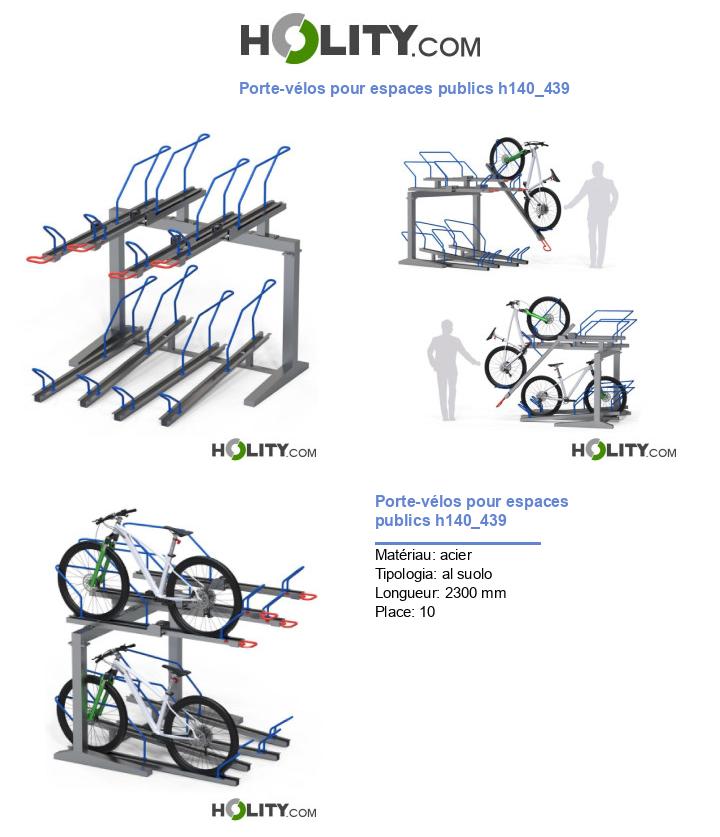 Porte-vélos pour espaces publics h140_439