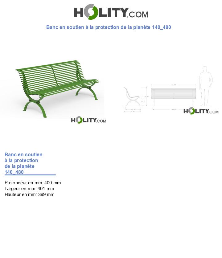 Banc en soutien à la protection de la planète 140_480