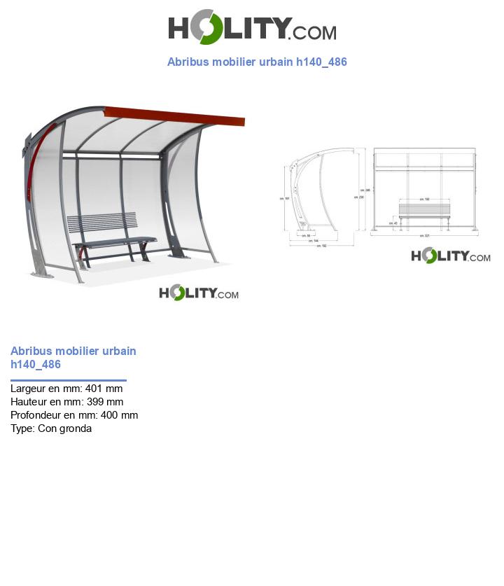 Abribus mobilier urbain h140_486