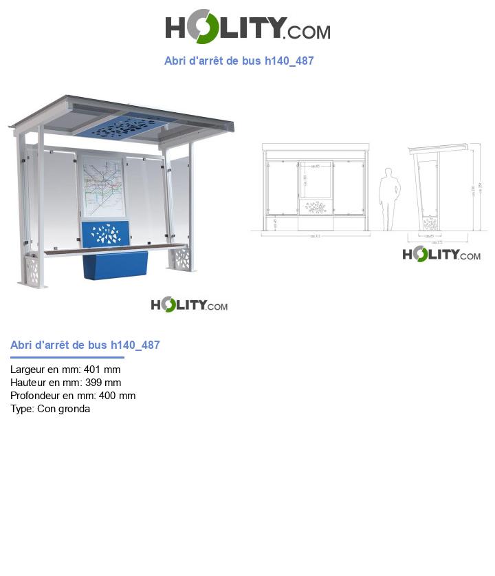 Abri d'arrêt de bus h140_487