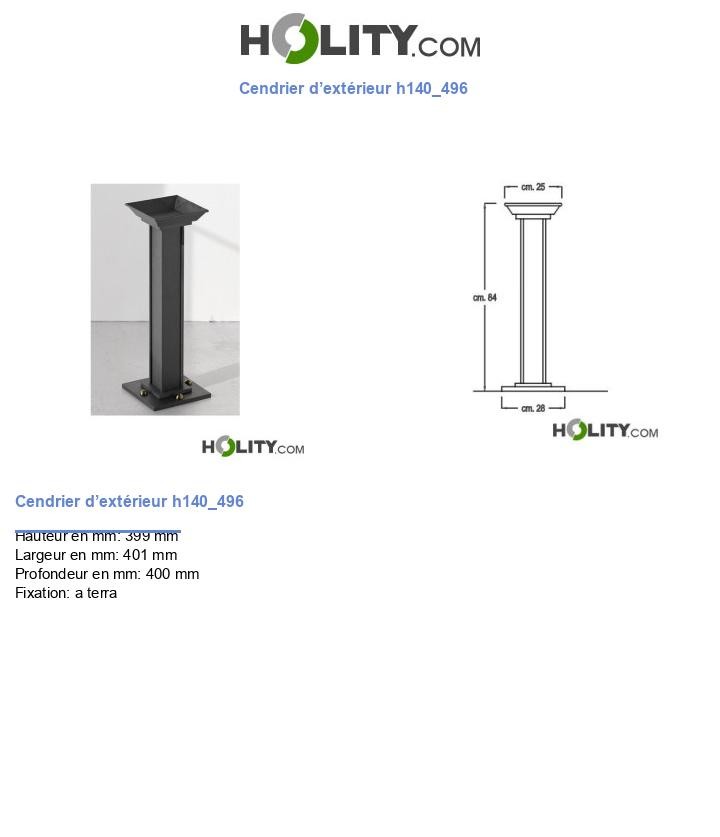 Cendrier d’extérieur h140_496