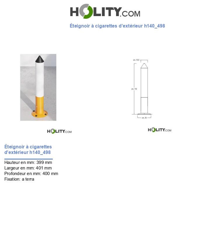 Éteignoir à cigarettes d’extérieur h140_498