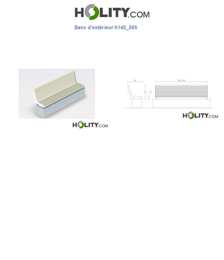 Banc d’extérieur h140_505