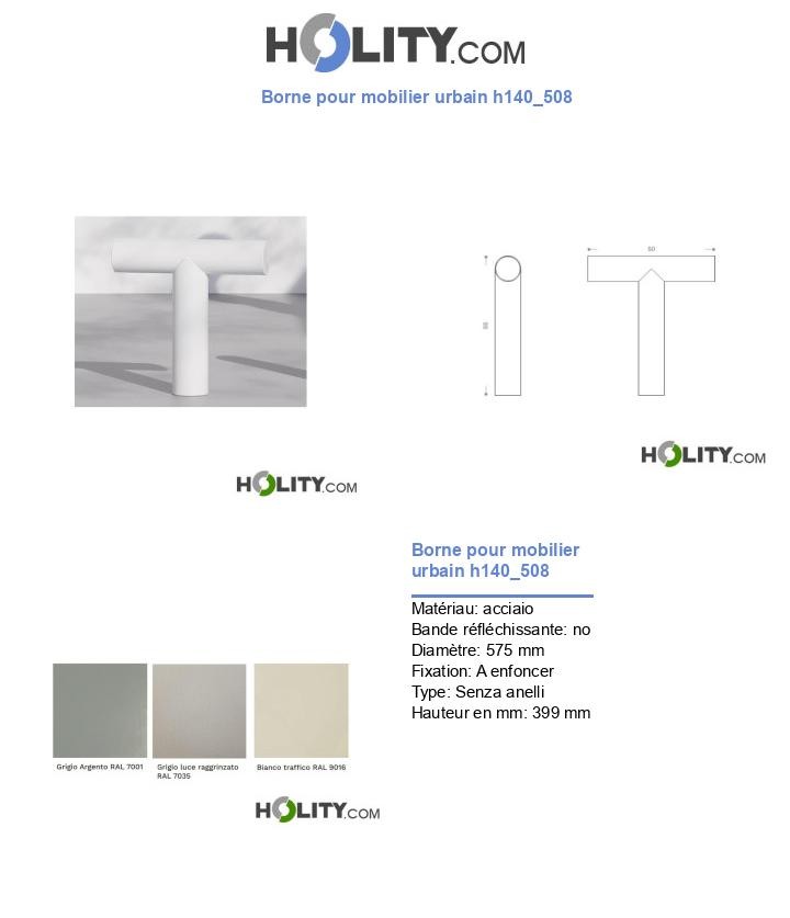 Borne pour mobilier urbain h140_508