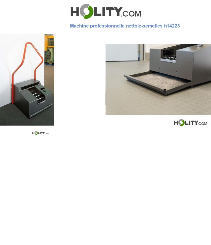 Machine professionnelle nettoie-semelles h14223