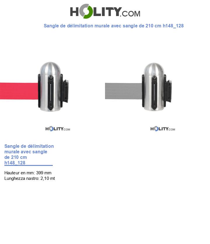 Sangle de délimitation murale avec sangle de 210 cm h148_128