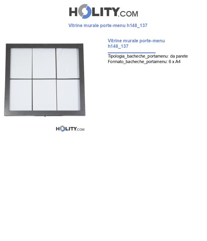 Vitrine murale porte-menu h148_137