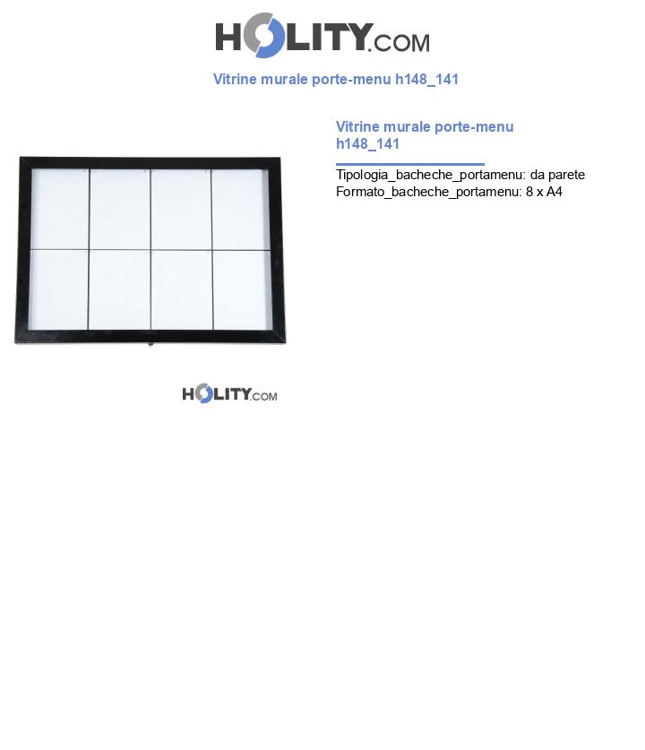Vitrine murale porte-menu h148_141