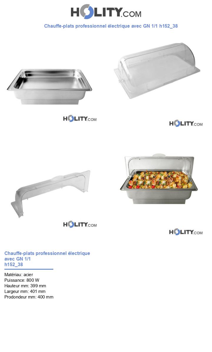 Chauffe-plats professionnel électrique avec GN 1/1 h152_38