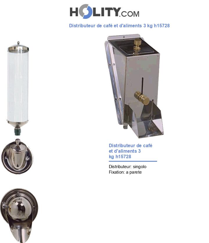 Distributeur de café et d'aliments 3 kg h15728