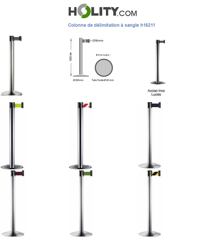 Colonne de délimitation à sangle h16211