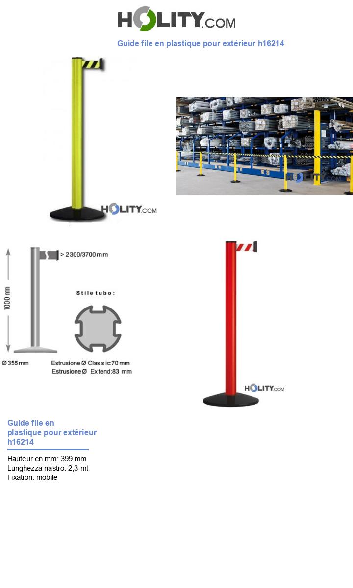 Guide file en plastique pour extérieur h16214