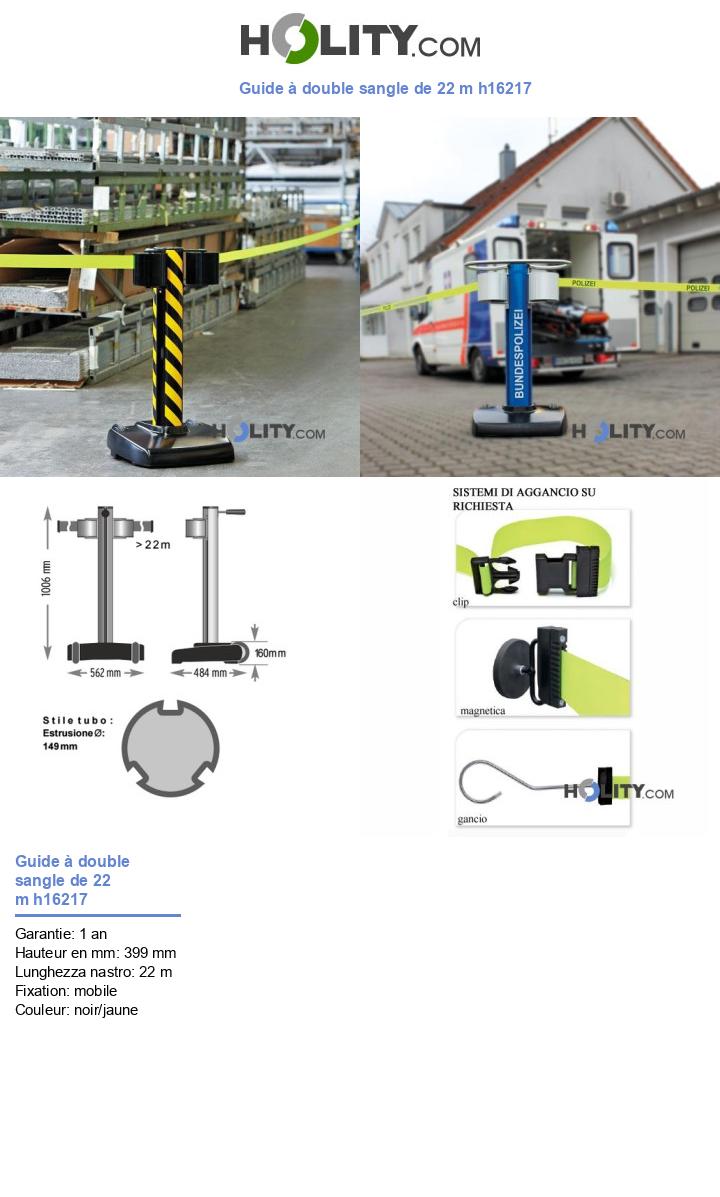 Guide à double sangle de 22 m h16217