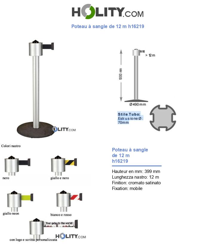 Poteau à sangle de 12 m h16219