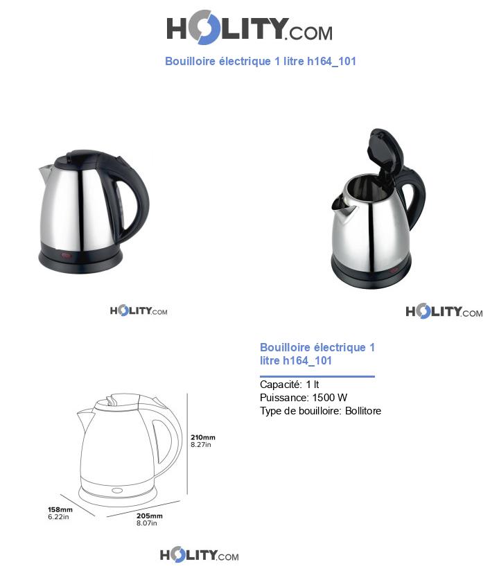 Bouilloire électrique 1 litre h164_101