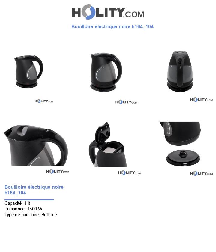 Bouilloire électrique noire h164_104