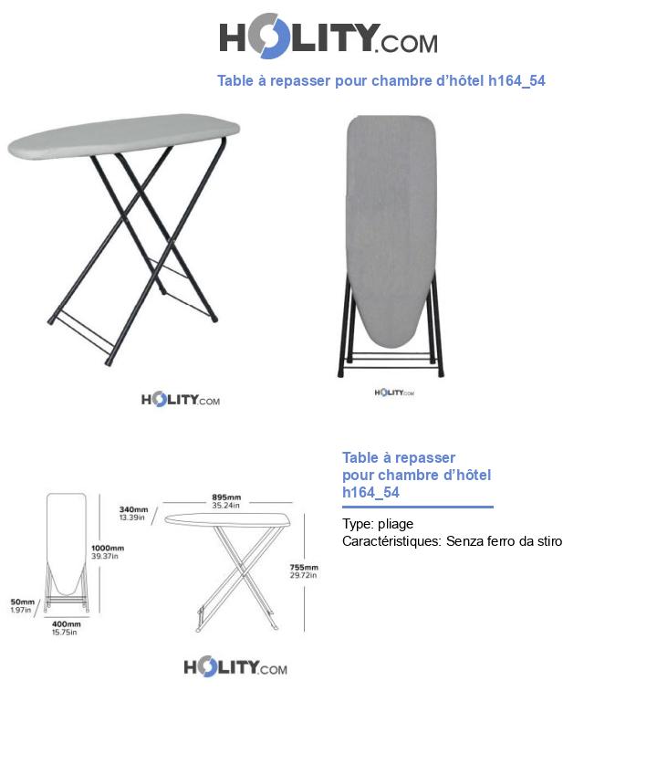 Table à repasser pour chambre d’hôtel h164_54