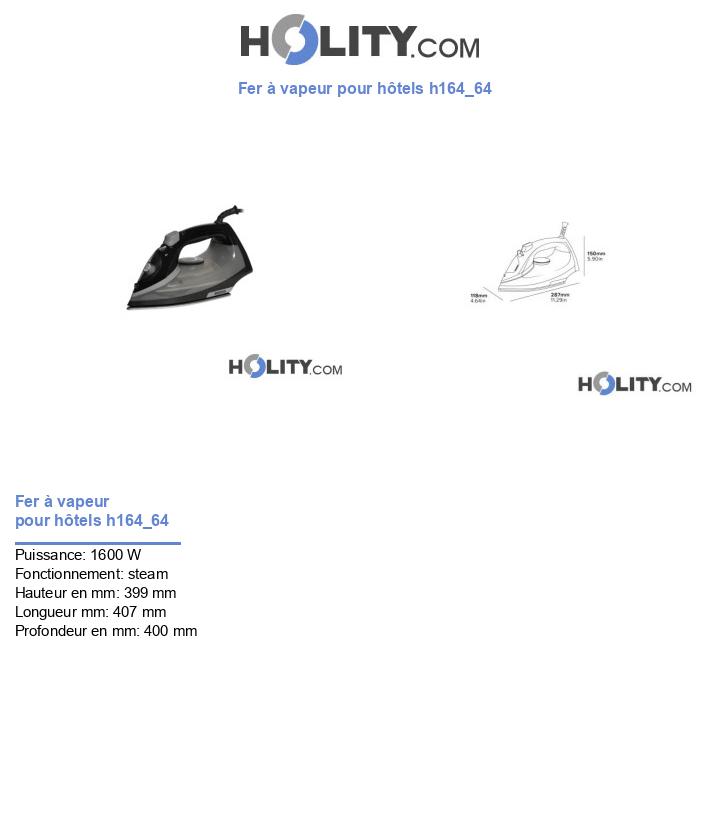 Fer à vapeur pour hôtels h164_64