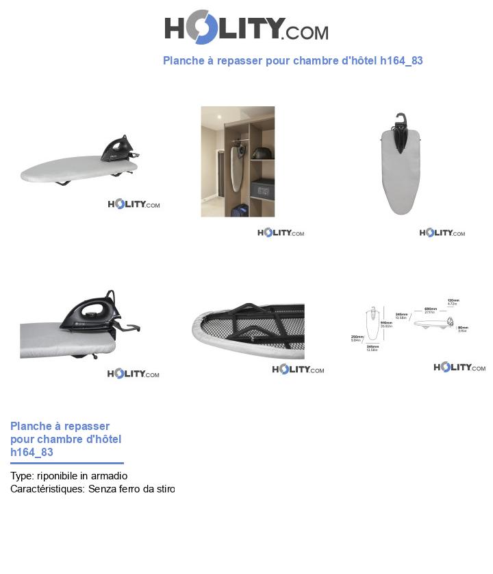 Planche à repasser pour chambre d'hôtel h164_83