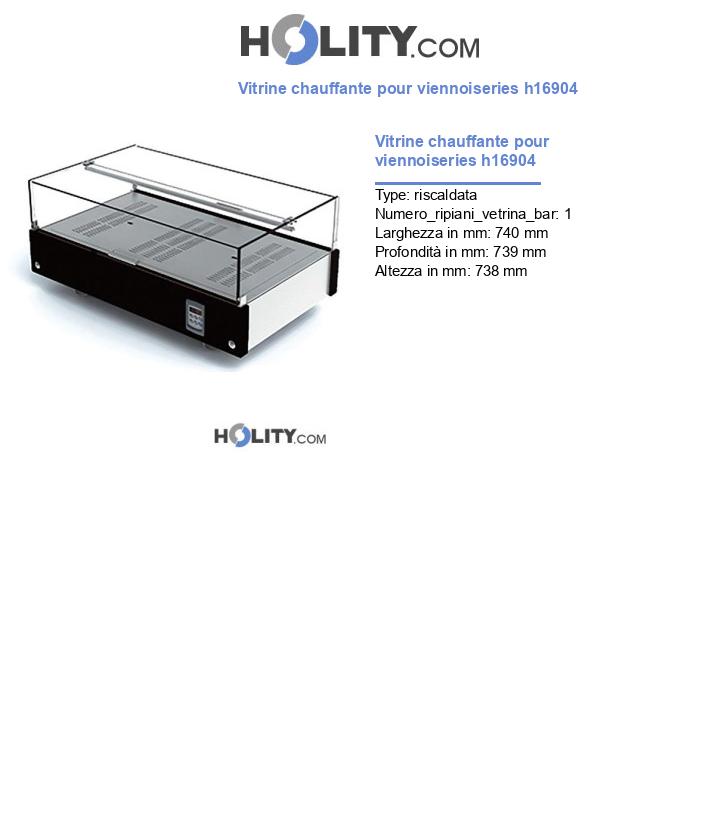 Vitrine chauffante pour viennoiseries h16904