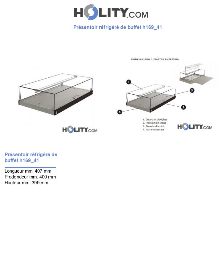 Présentoir réfrigéré de buffet h169_41