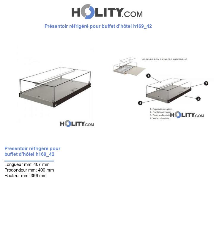 Présentoir réfrigéré pour buffet d'hôtel h169_42