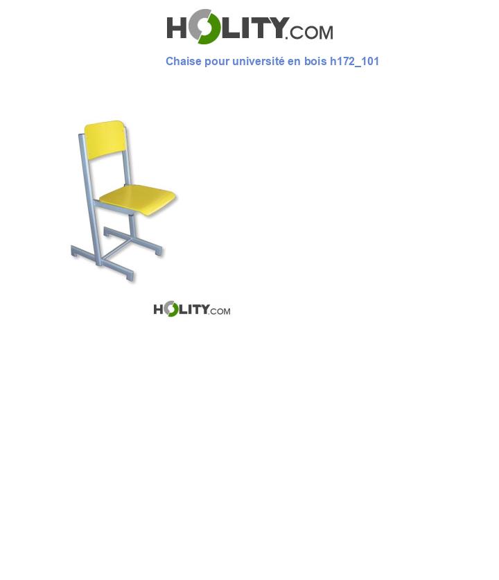 Chaise pour université en bois h172_101