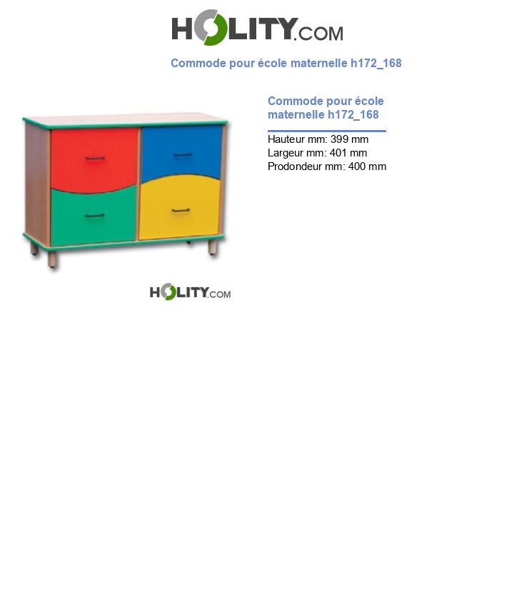 Commode pour école maternelle h172_168