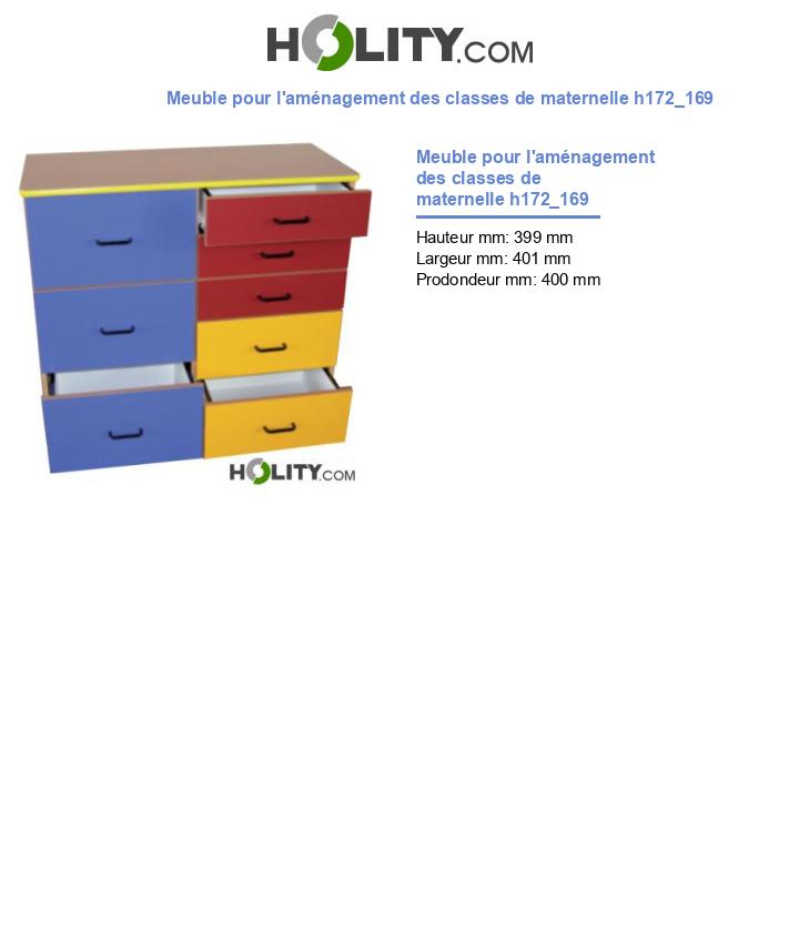 Meuble pour l'aménagement des classes de maternelle h172_169