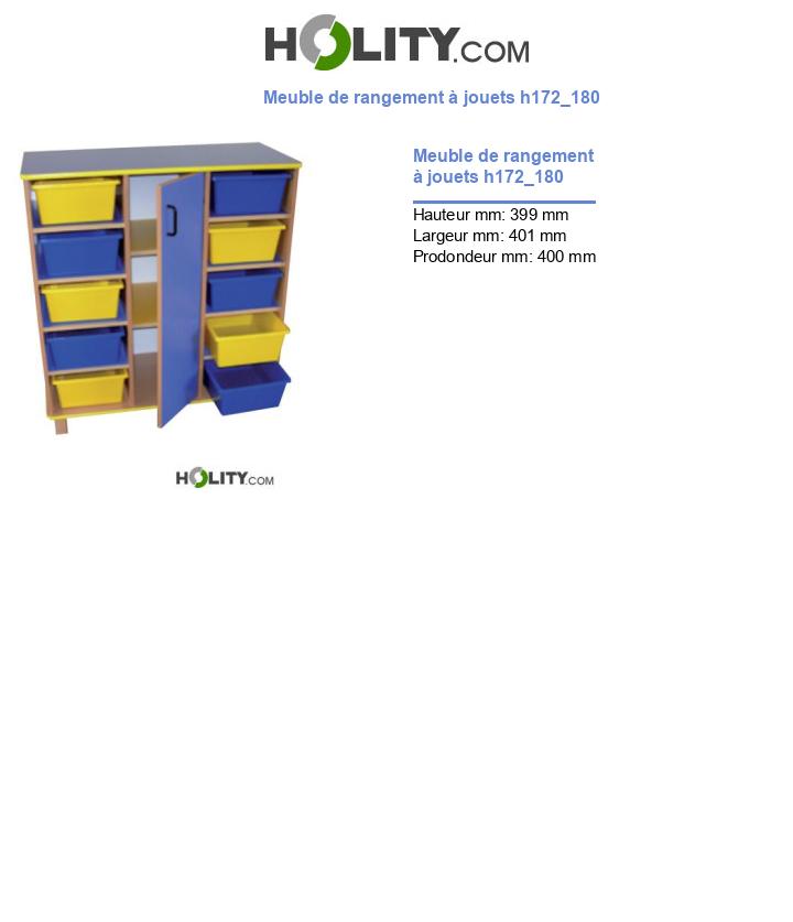 Meuble de rangement à jouets h172_180