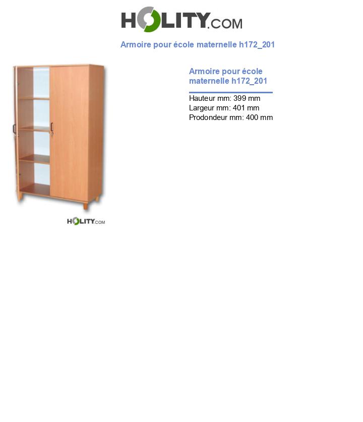 Armoire pour école maternelle h172_201