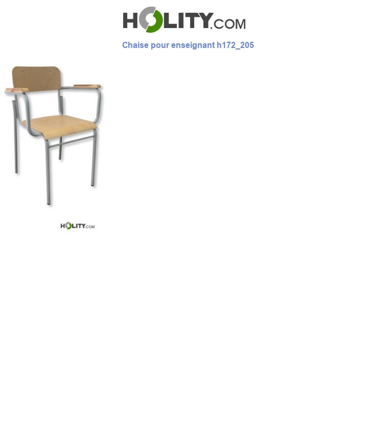 Chaise pour enseignant h172_205