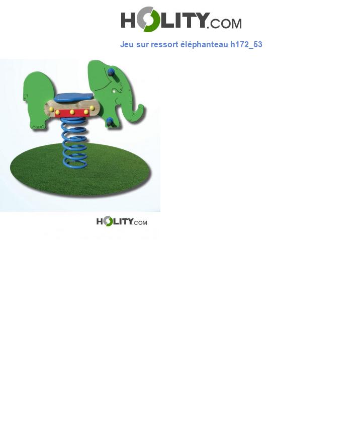 Jeu sur ressort éléphanteau h172_53