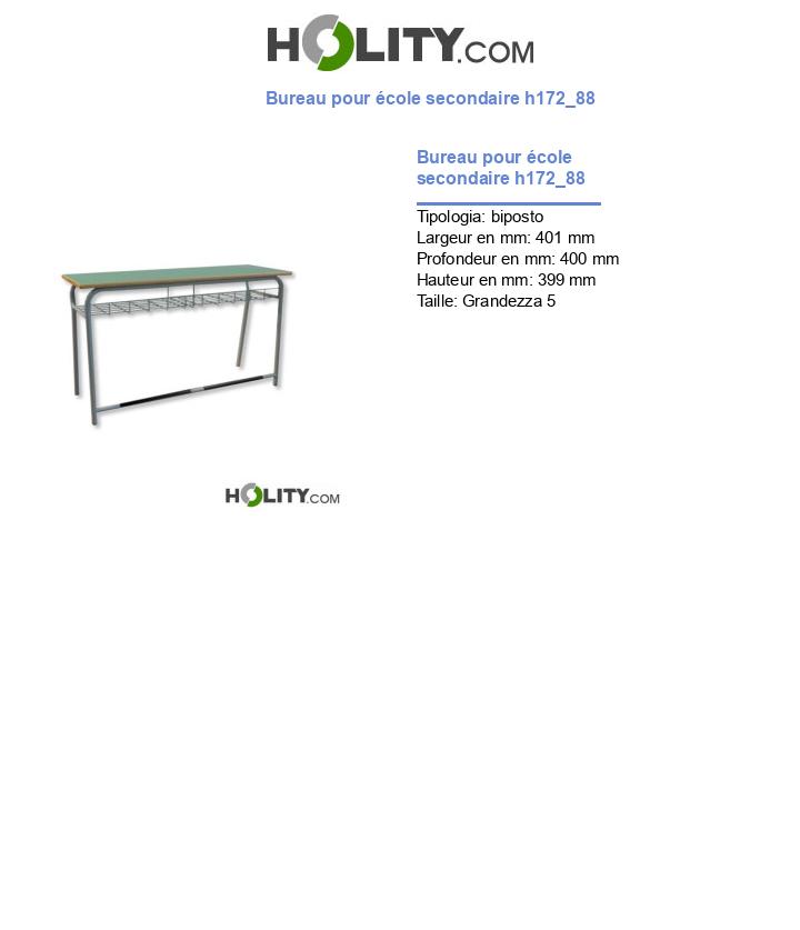 Bureau pour école secondaire h172_88