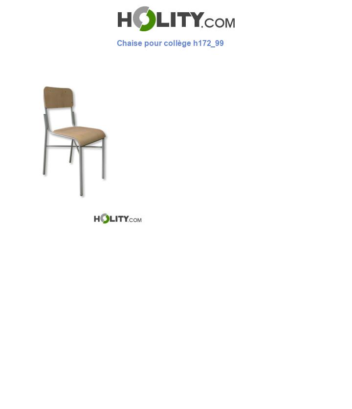 Chaise pour collège h172_99