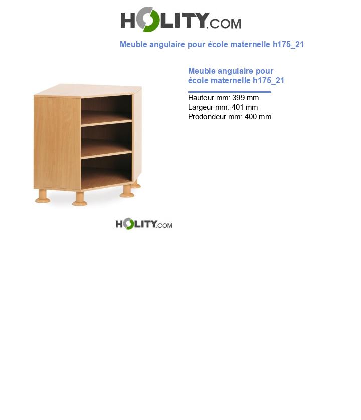 Meuble angulaire pour école maternelle h175_21