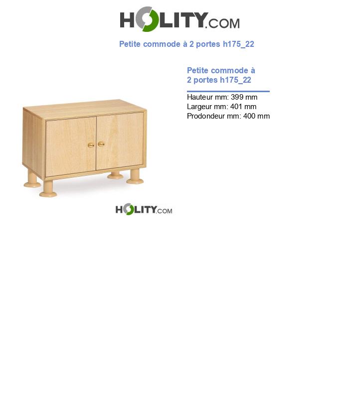 Petite commode à 2 portes h175_22