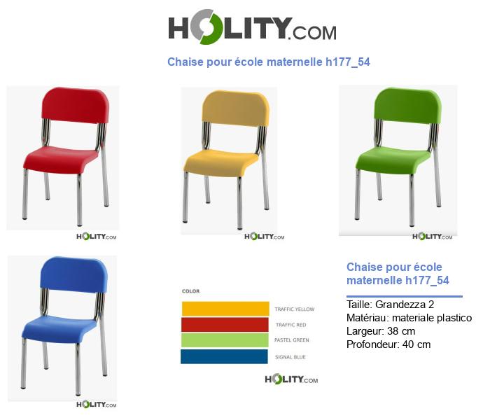 Chaise pour école maternelle h177_54