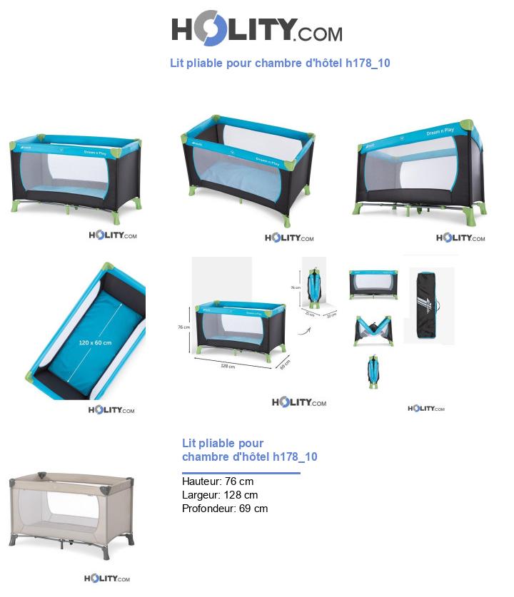 Lit pliable pour chambre d'hôtel h178_10