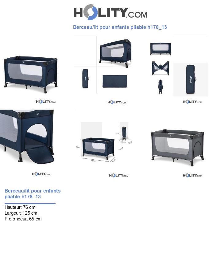 Berceau/lit pour enfants pliable h178_13