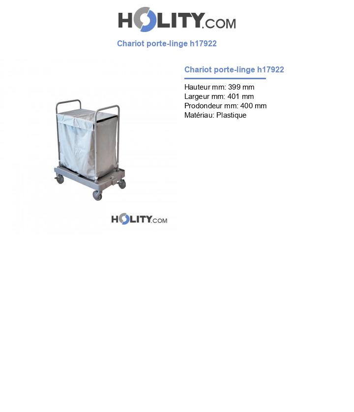 Chariot porte-linge h17922