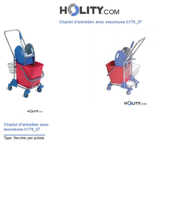 Chariot d'entretien avec essoreuse h179_37